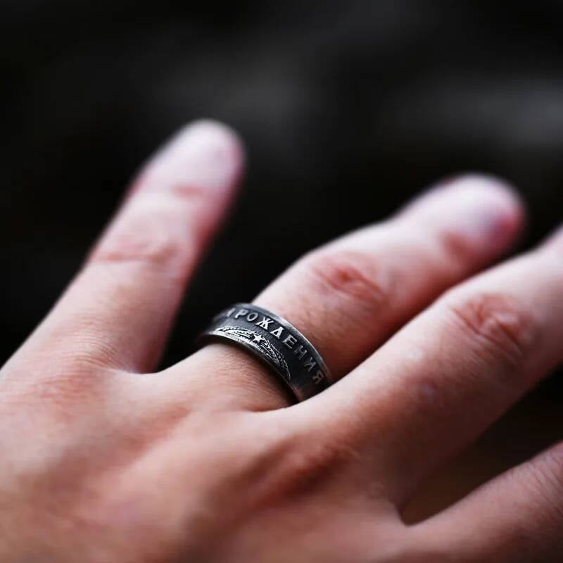 Punk Skull Stainless Steel Ring with Zircon – Vintage Biker Statement