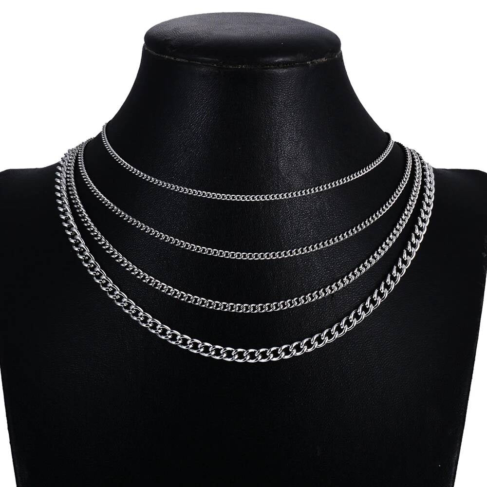 1Pc Stainless Steel Basic Link 1.5/2/3/4.5mm chain for DIY pendant necklace jewelry making