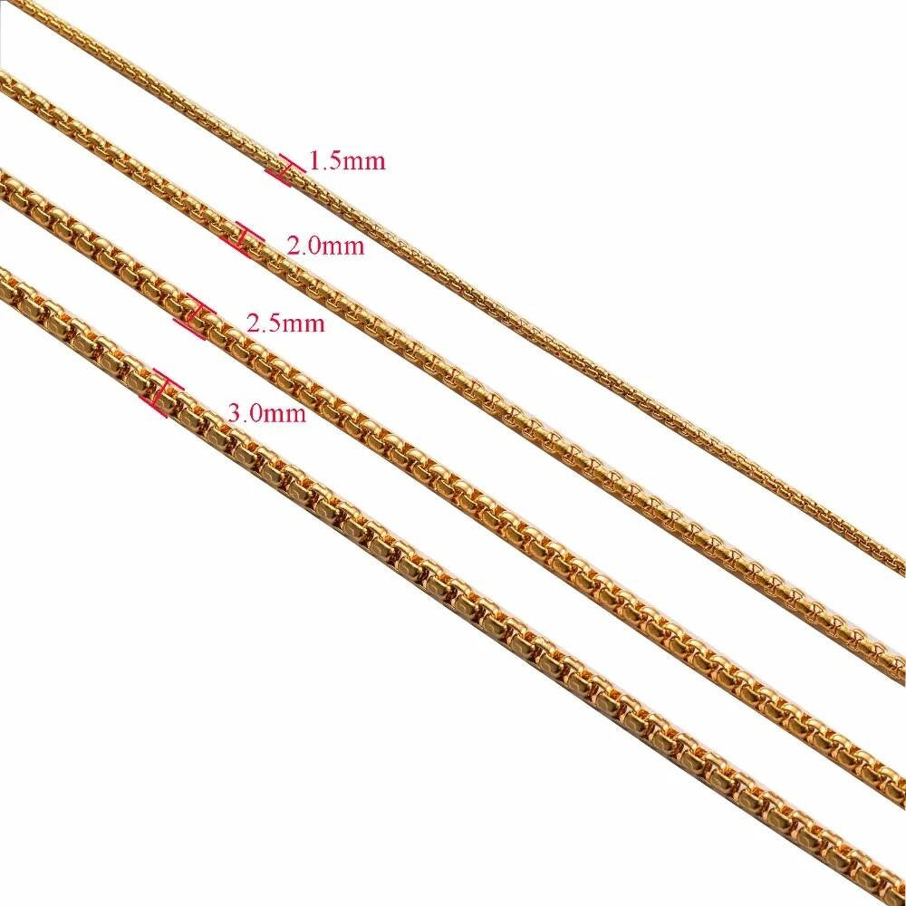 1 piece Stainless Steel Pearl Chain Figaro chain necklace for Pendant Men Women Necklace Jewelry Accessories