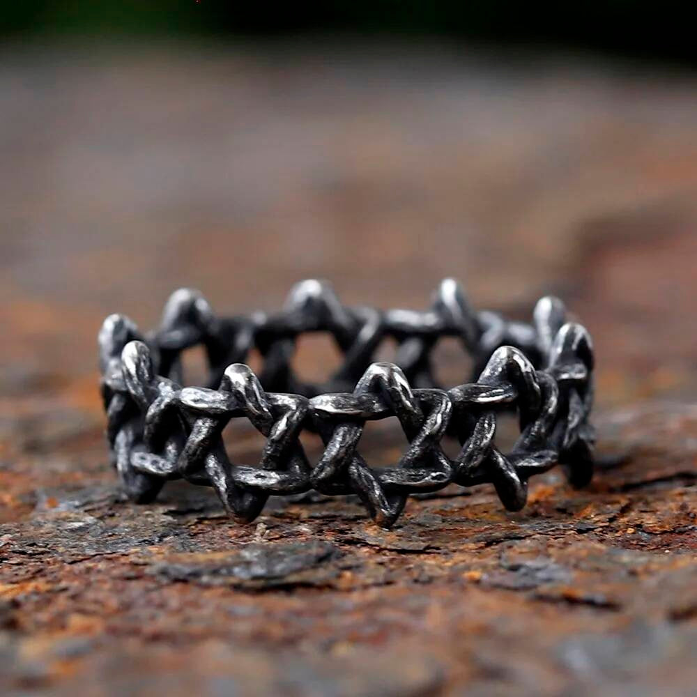 Thorn Ring Collection – Gothic Stainless Steel Punk Biker Jewelry (A/B/C)