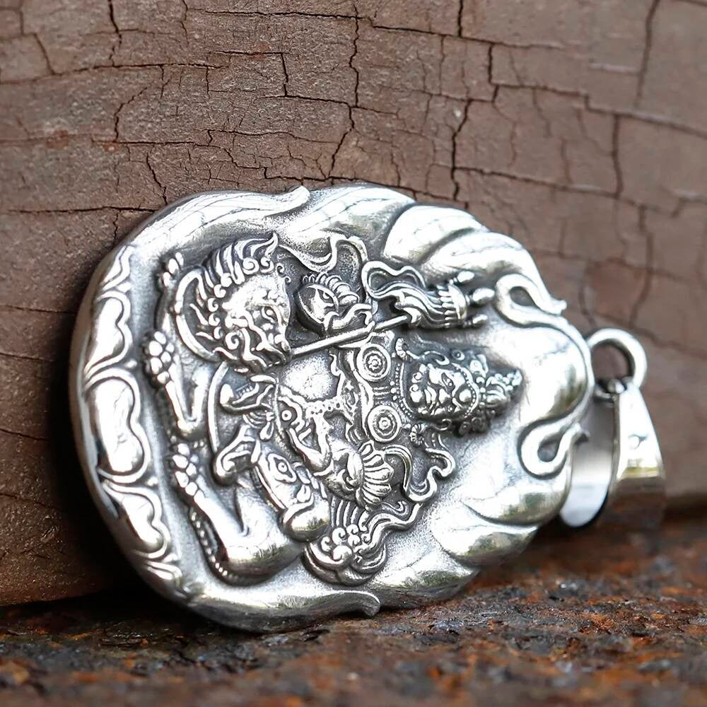 Divine Warrior Pendant Necklace – Powerful Spiritual Protection Jewelry