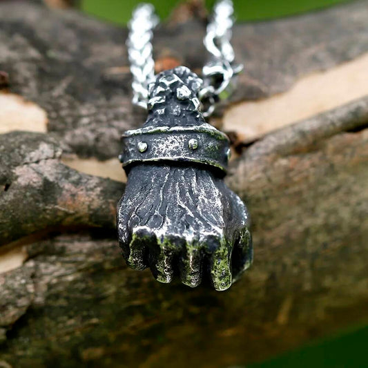 Fist Pendant with Chain – Symbol of Strength and Courage