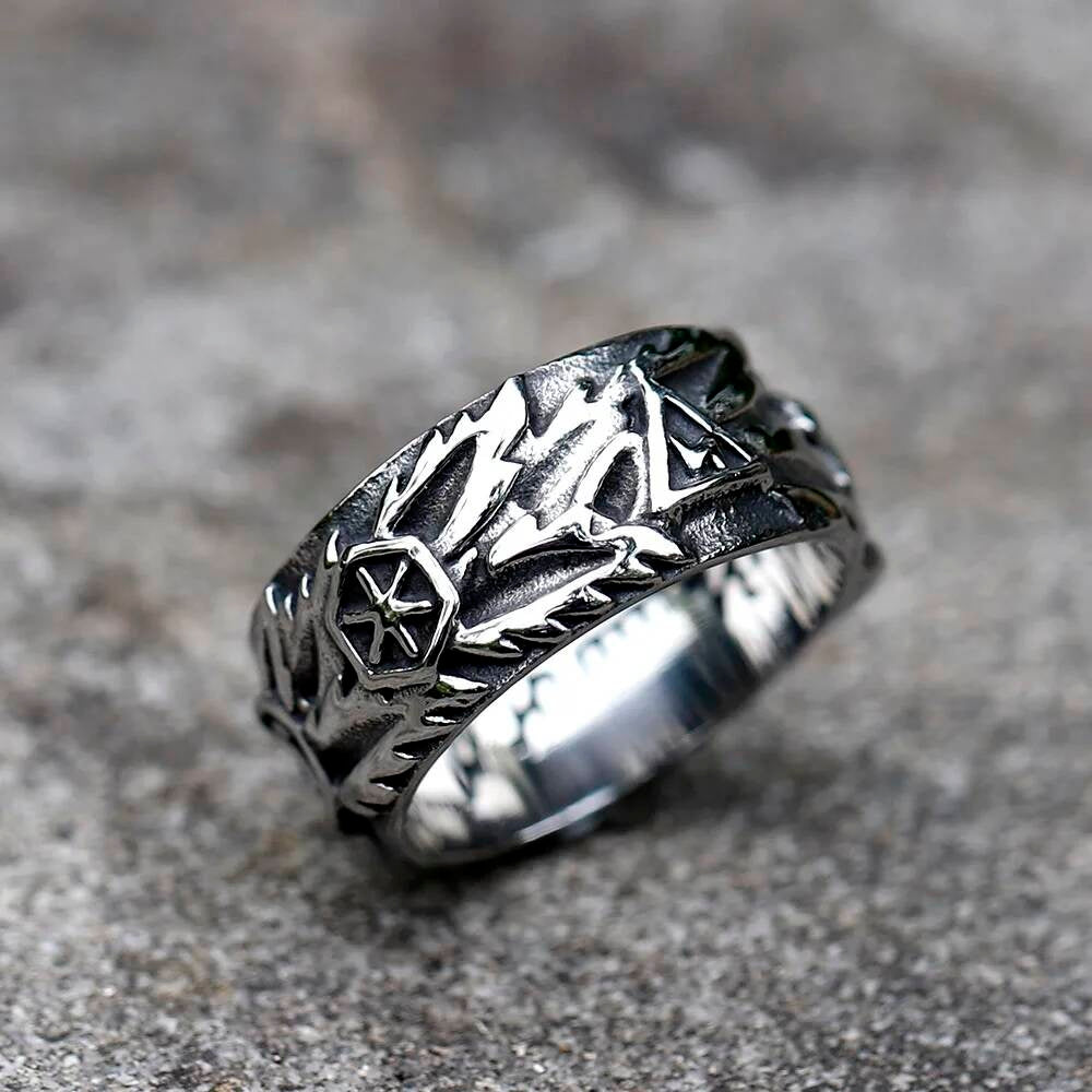 Vintage Super Punk Skull Biker Ring – 316L Stainless Steel Teen Statement Jewelry