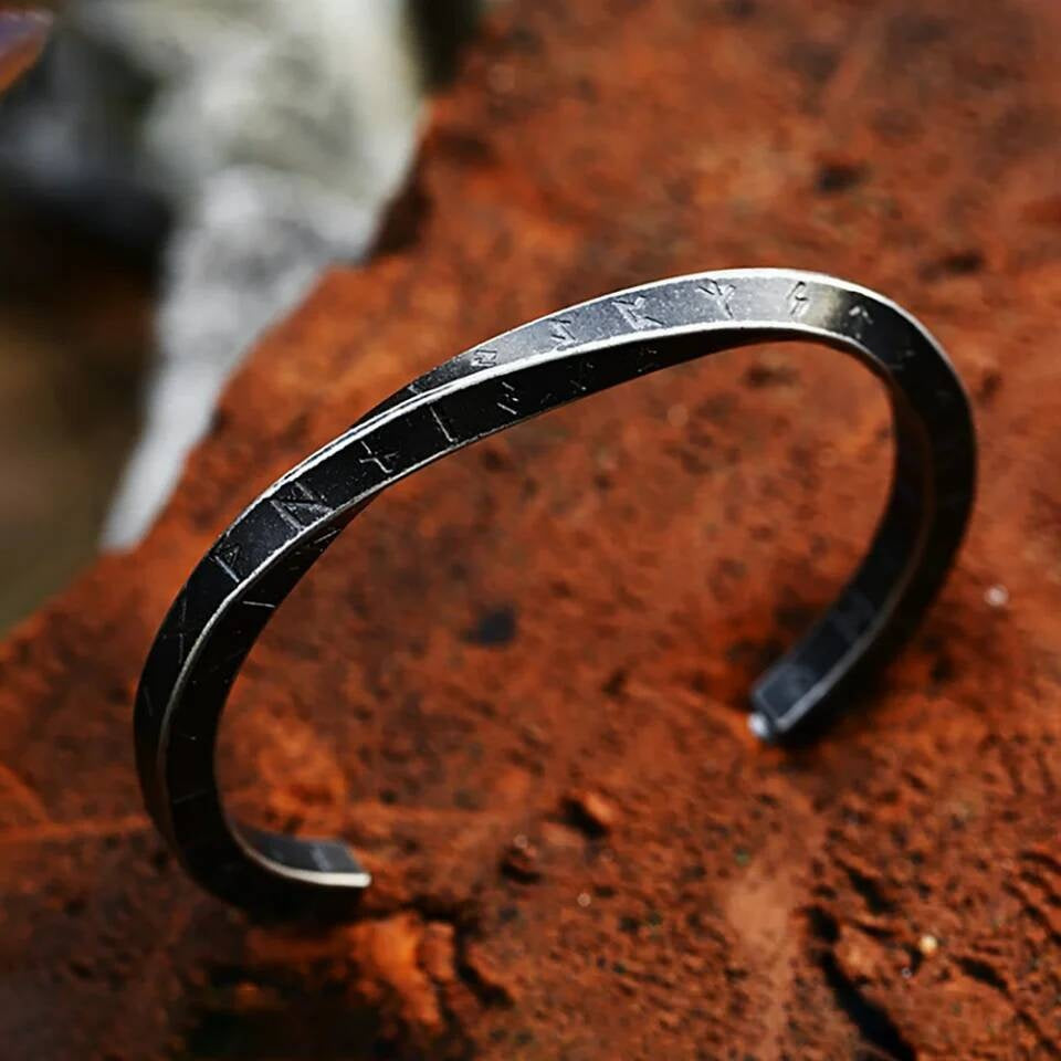 Celtic Knot Bracelet – Stainless Steel Nordic Cuff Style B
