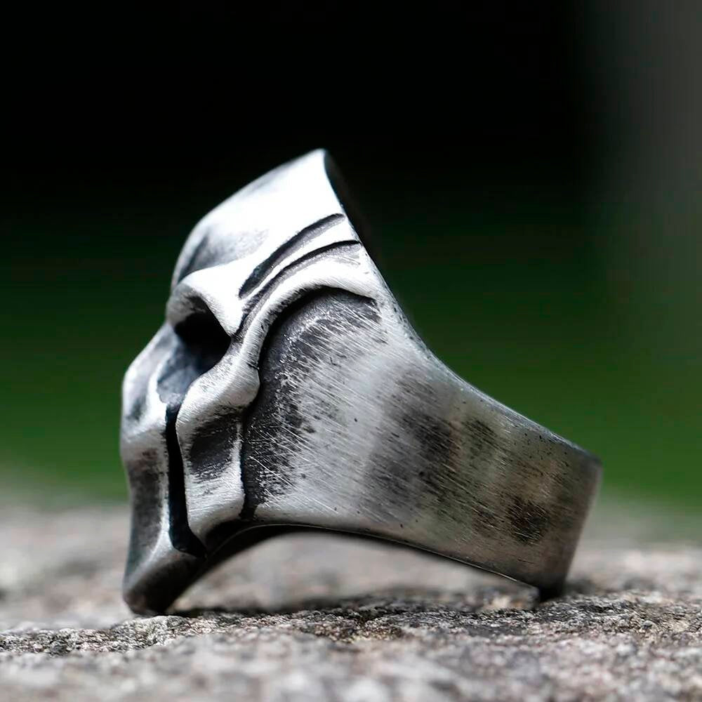 Punisher Mask Skull Ring - Vintage Stainless Steel Gothic Punk Jewelry