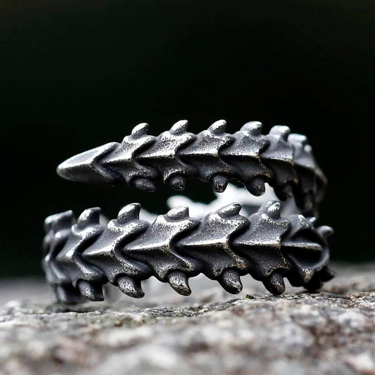 Vintage Gothic Motorcycle Skull Ring – 316L Stainless Steel Teens’ Statement Gift