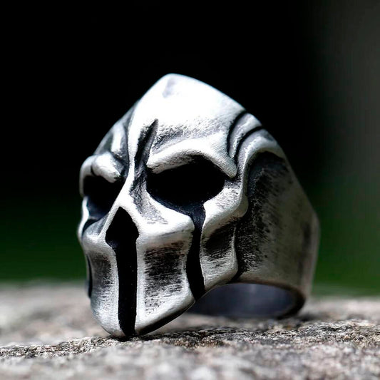 Punisher Mask Skull Ring - Vintage Stainless Steel Gothic Punk Jewelry