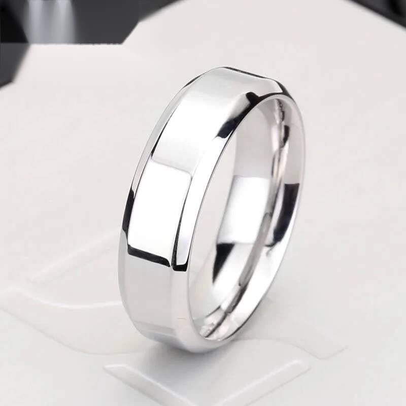 High-Polished Statement Ring - Stainless Steel Cool Sizable Men's Jewelry