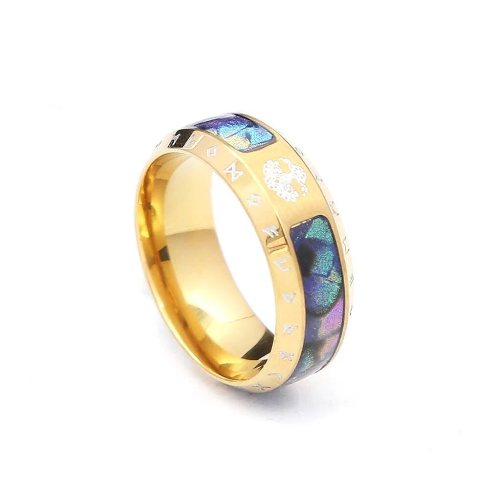 Nordic Tree of Life Ring – 316L Stainless Steel Unisex Viking Amulet Style G