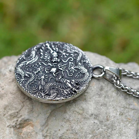 Dragon and Lion Pendant – Fierce, Majestic, and Powerful