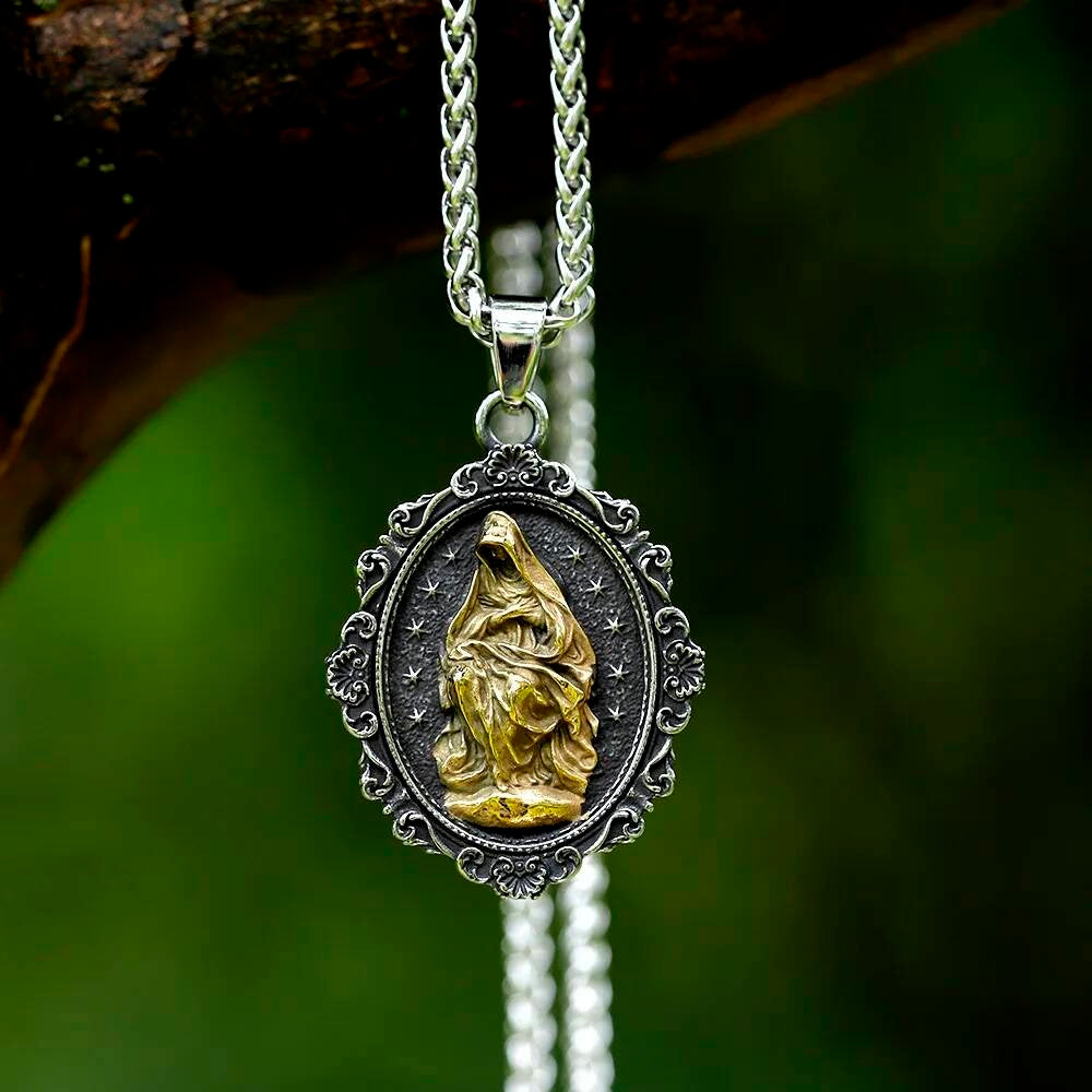 Religious Virgin Mary Pendant Necklace – Sacred Religious Jewelry