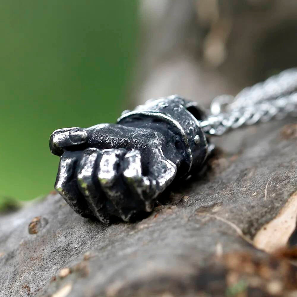 Fist Pendant with Chain – Symbol of Strength and Courage