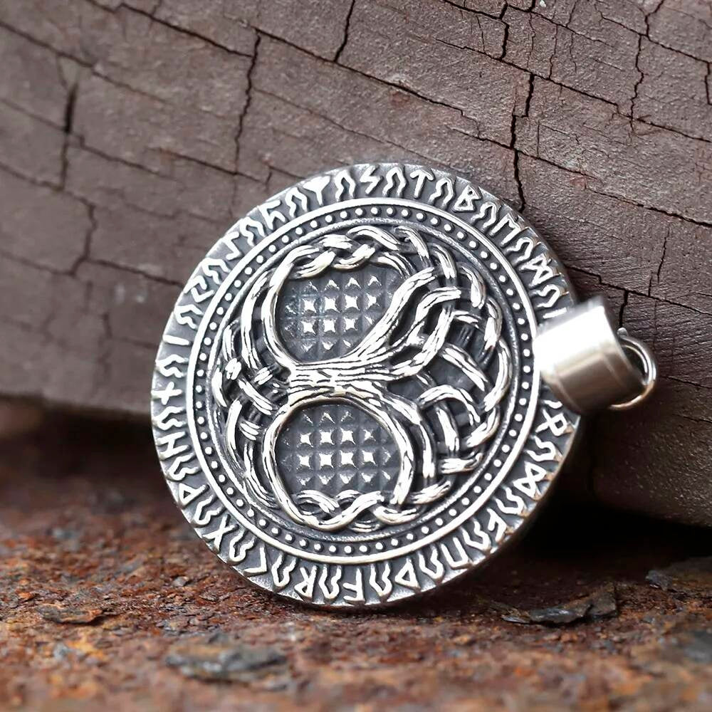 Celtic Tree of Life Pendant – Norse Viking Symbol Necklace in Stainless Steel