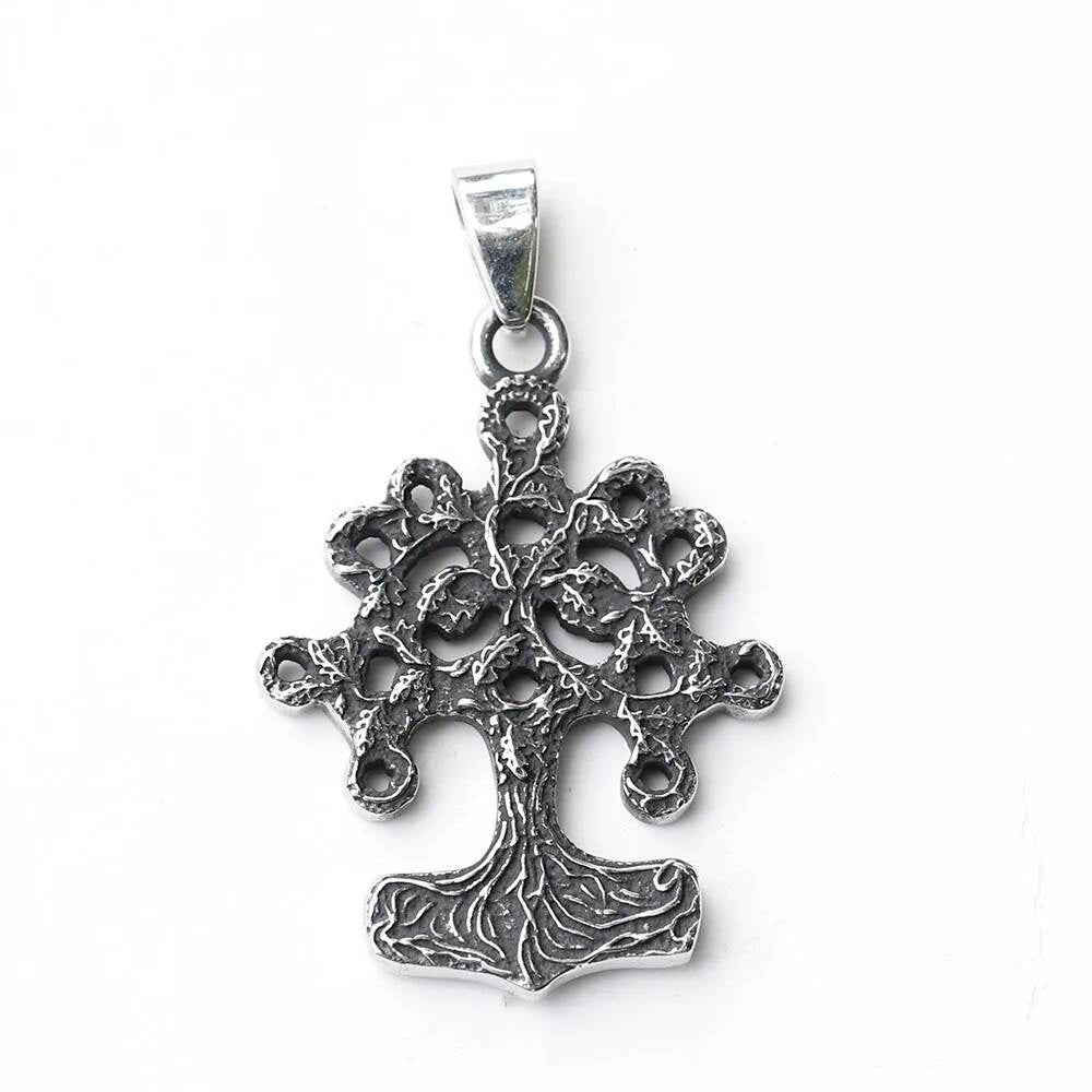 Tree of Life Pendant – Silver Norse Symbol of Growth and Unity