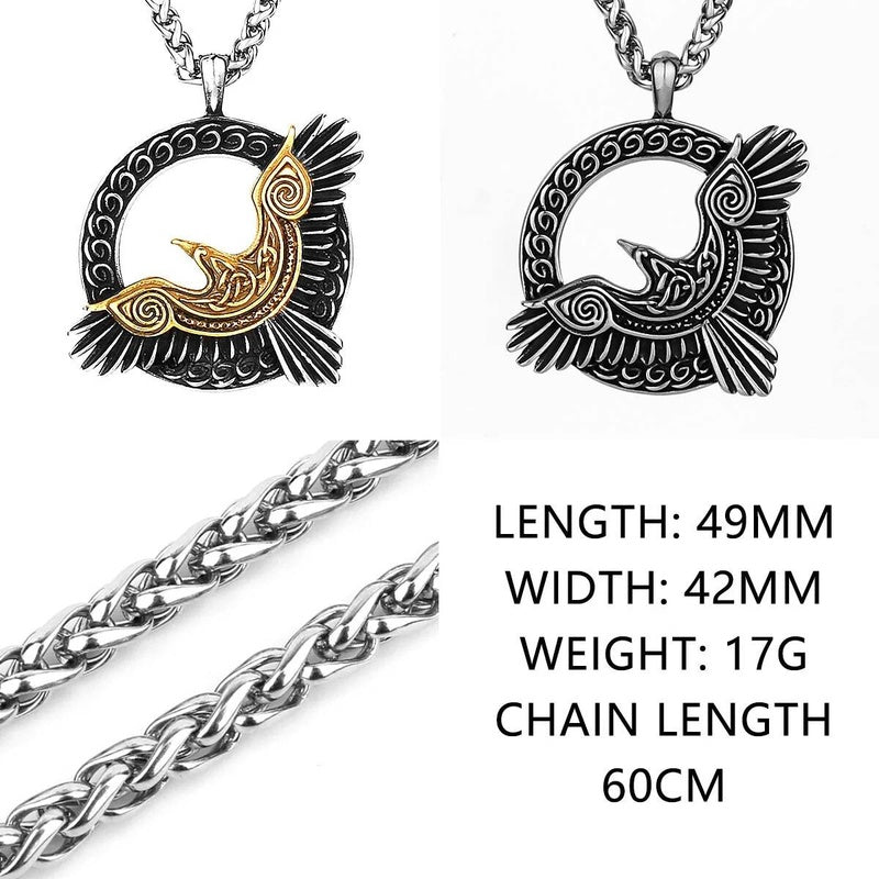 Celtic Birds of Freedom Pendant Necklace – Symbol of Transformation and Spiritual Freedom