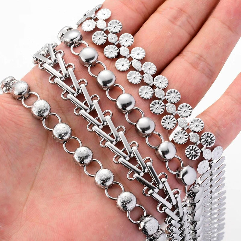 1 piece Huge Stainless Steel Handmade Link Chain For Men Necklace Bracelet Jewelry Not allergic