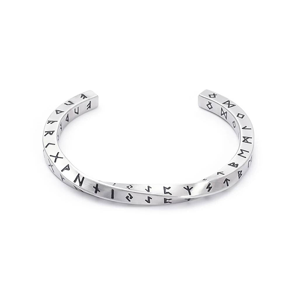 Celtic Knot Bracelet – Stainless Steel Nordic Cuff Style C