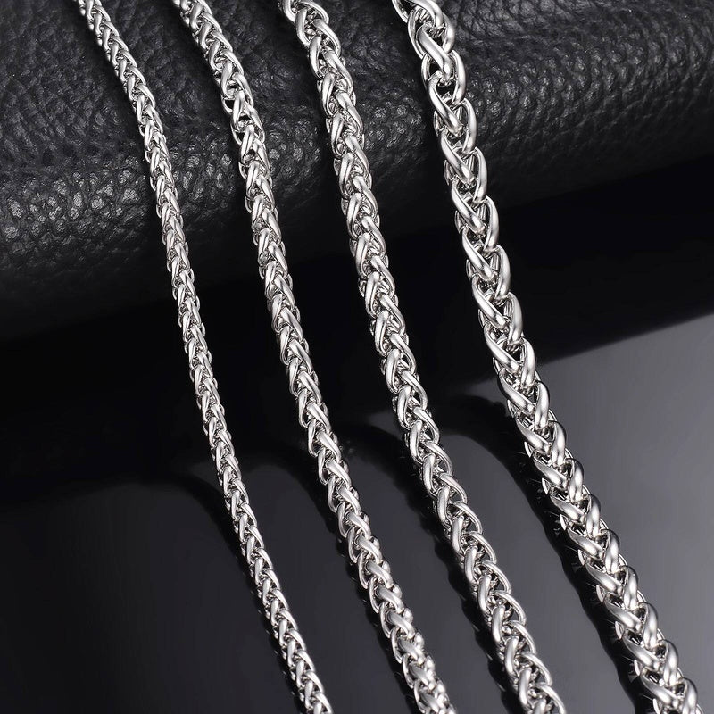 1 piece Width 2.5mm/3mm/4mm/5mm/6mm Keel Link For Men Women Stainless Steel Chain Necklace