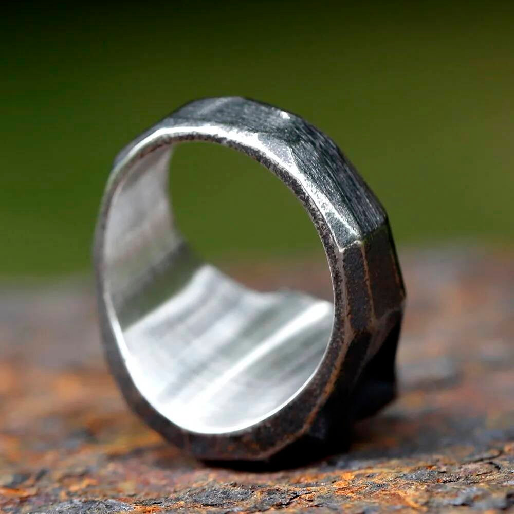Punk Rock Vintage Skull Ring – 316L Stainless Steel Biker Jewelry for Teens