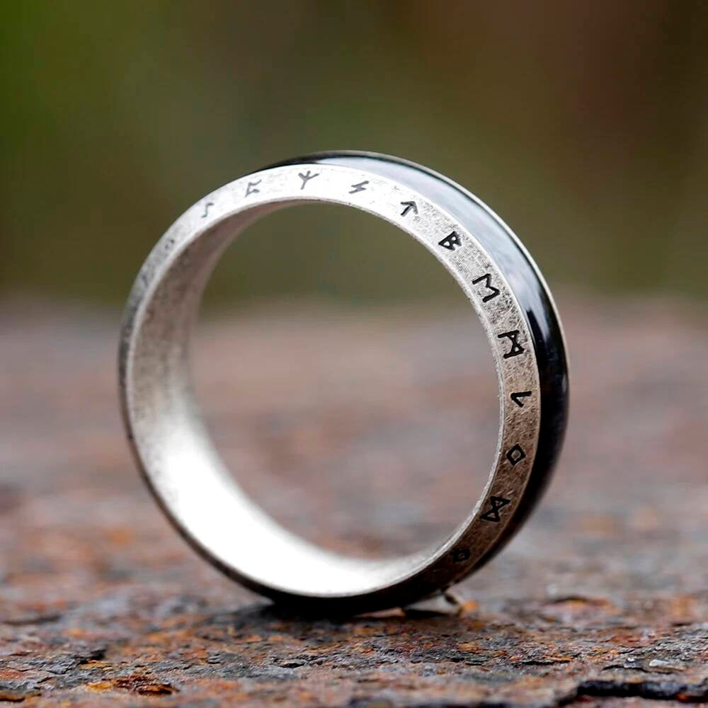 Viking Tree of Life Ring – 316L Stainless Steel Norse Amulet Band