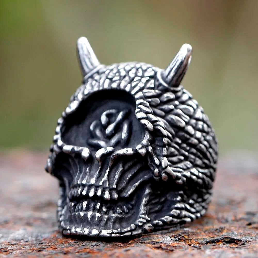 Devil Cyclops Skull Ring - Gothic Retro Stainless Steel Men's Party Jewelry