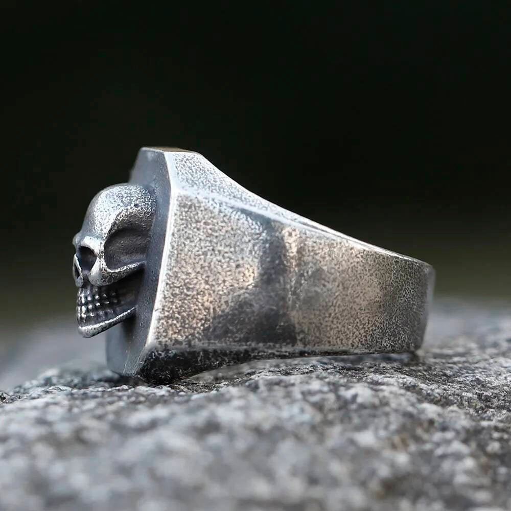 Men's Rings Gothic Vintage Skull Ring For Men Heavy Punk Rock Biker