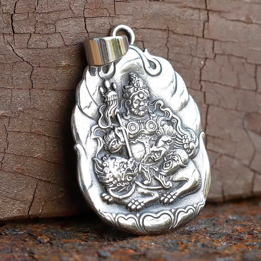 Divine Warrior Pendant Necklace – Powerful Spiritual Protection Jewelry