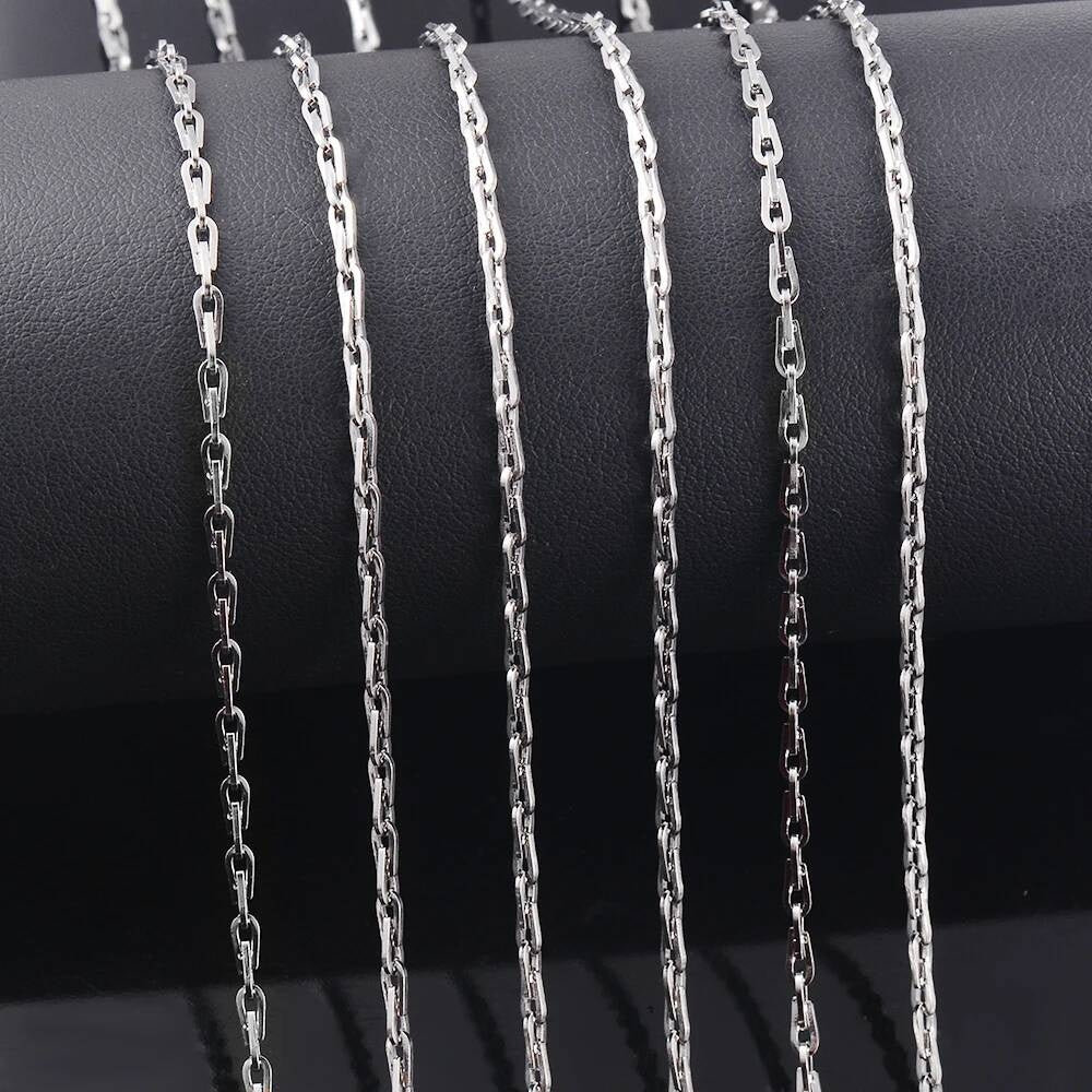 1Pc Width 2.4mm Stainless Steel Hip Hop Necklace Bali Chain for Mem Women Fashion Jewelry
