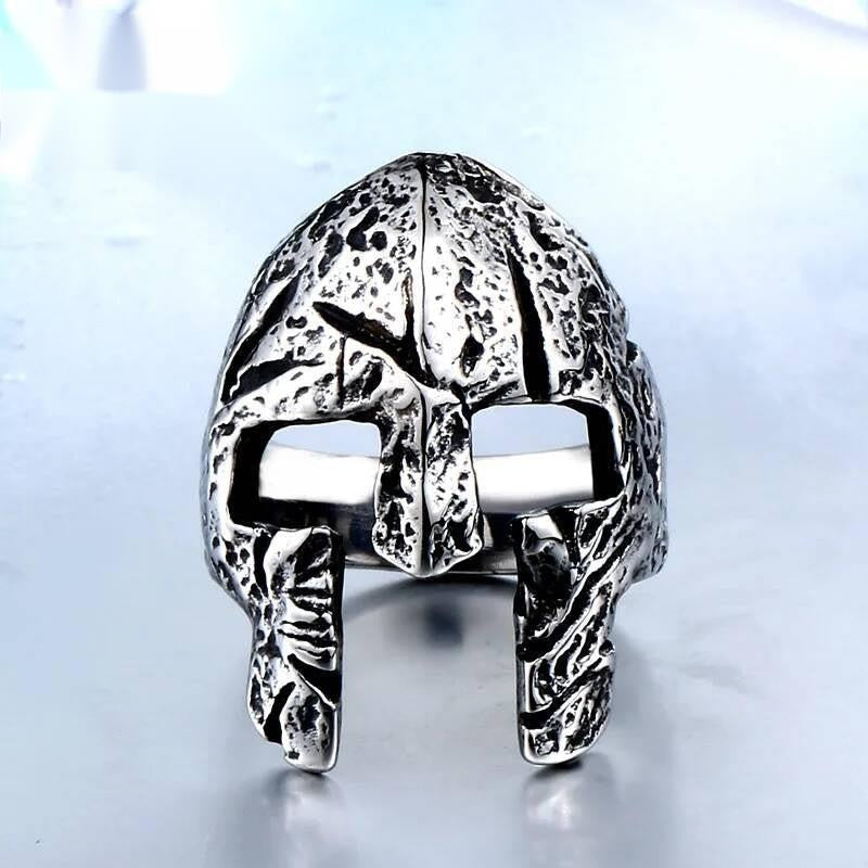 Masked Skull Ring – 316L Stainless Steel Punk Halloween Statement Band