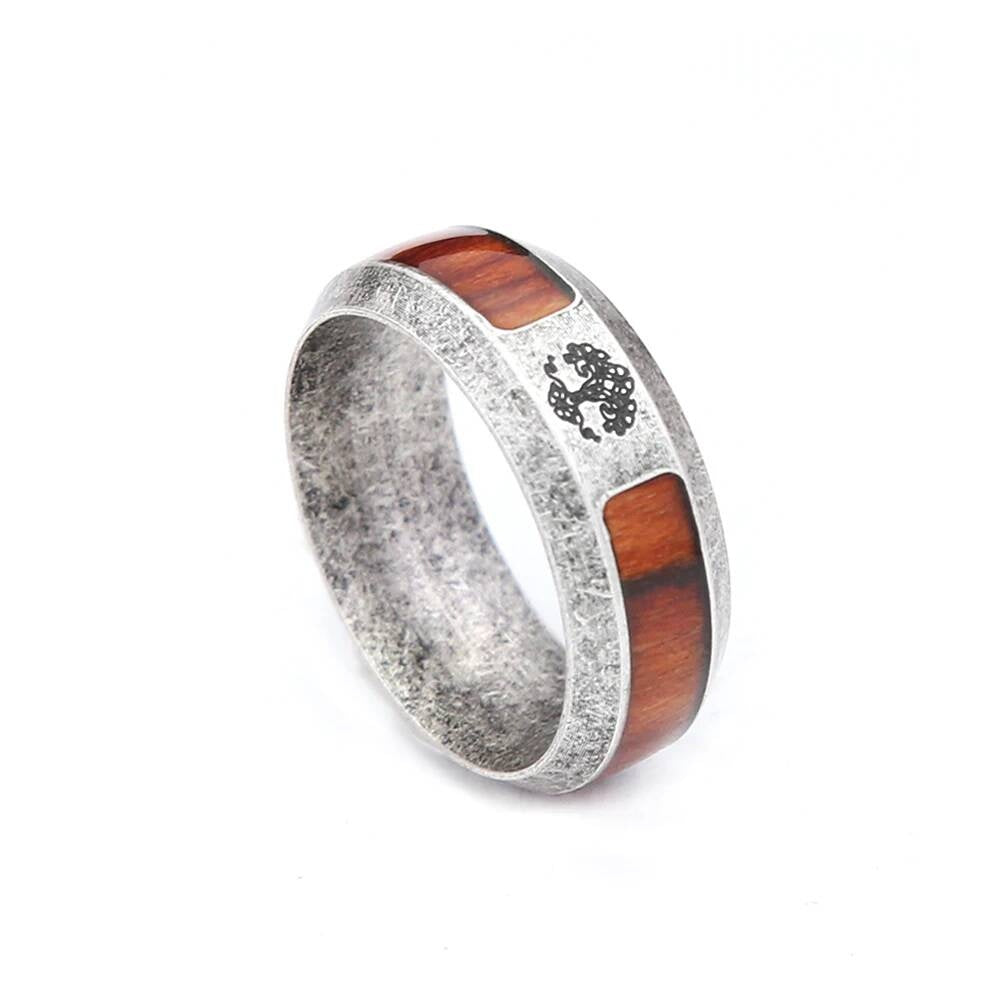 Nordic Tree of Life Ring – 316L Stainless Steel Unisex Viking Amulet Style C