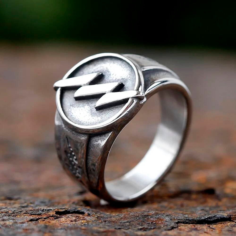 Golden Lightning Bolt Ring - Plated Stainless Steel Electric Statement Jewelry