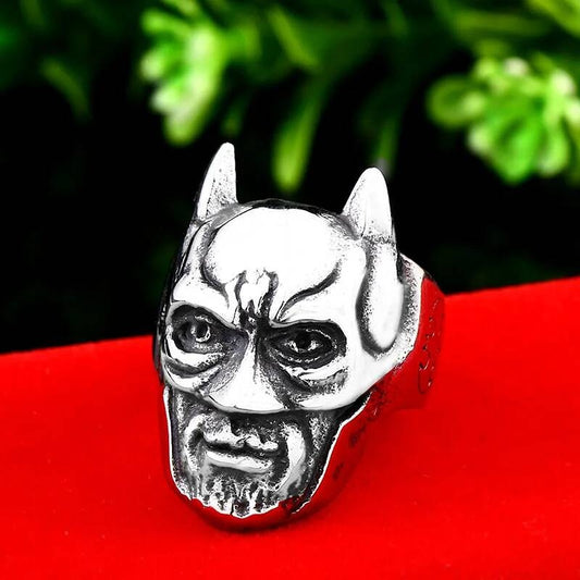 Vintage Skeleton Ring – 316L Stainless Steel Gothic Statement Band