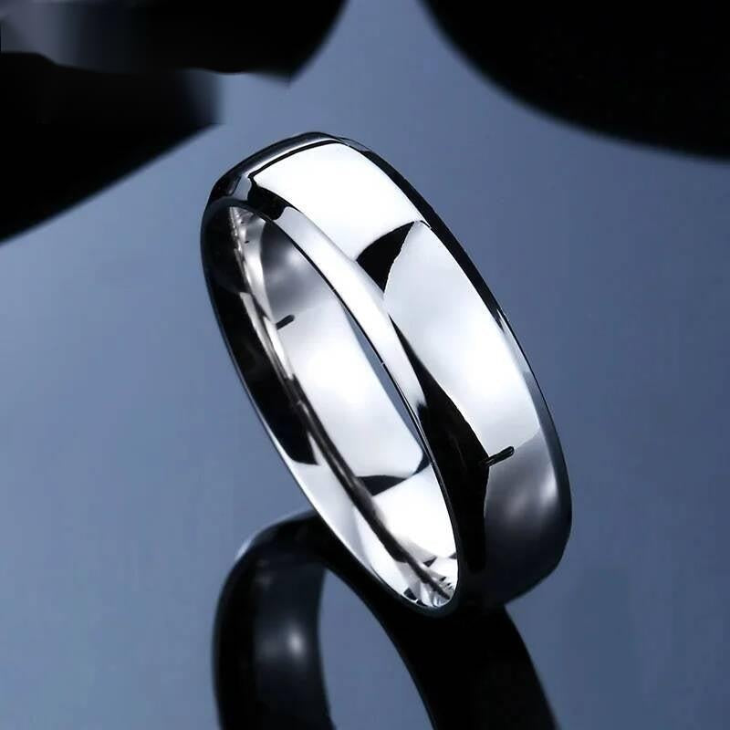 High-Polished Statement Ring - Stainless Steel Cool Sizable Men's Jewelry
