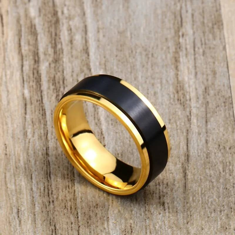 Minimalist High-Polish Round Band – 316L Stainless Steel Sleek Statement Ring
