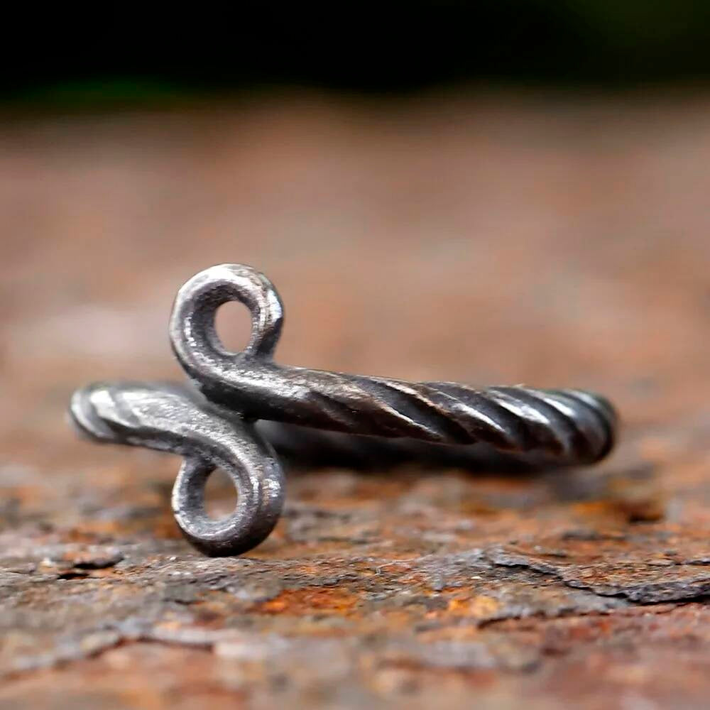 Troll Cross Viking Amulet Ring – 316L Stainless Steel Norse Statement Band