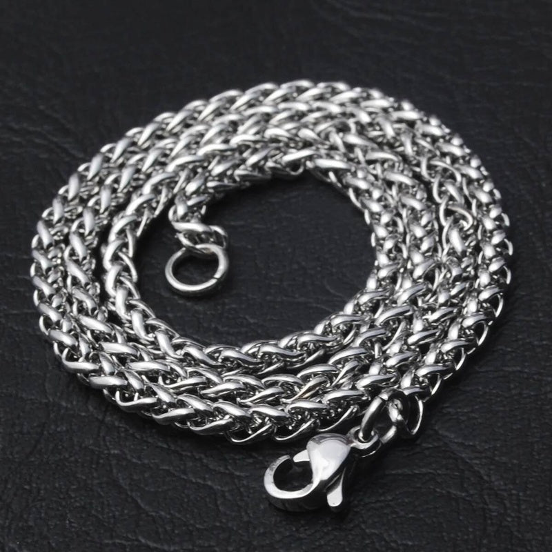 Viking Axes & Valknut Rune Necklace – Norse Warrior Stainless Steel Pendant