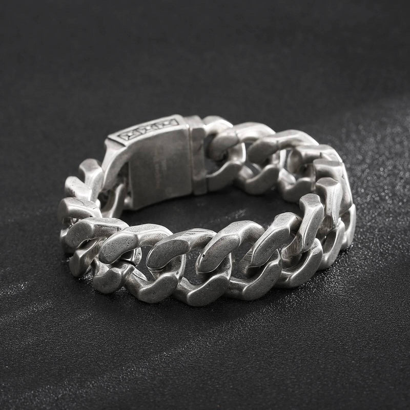 20mm Big and Heavy Chunky Cuban Chain Bracelet Men With Devil Ghost Skull Charm Vintage Magical Jewelry Best Gift For Friends